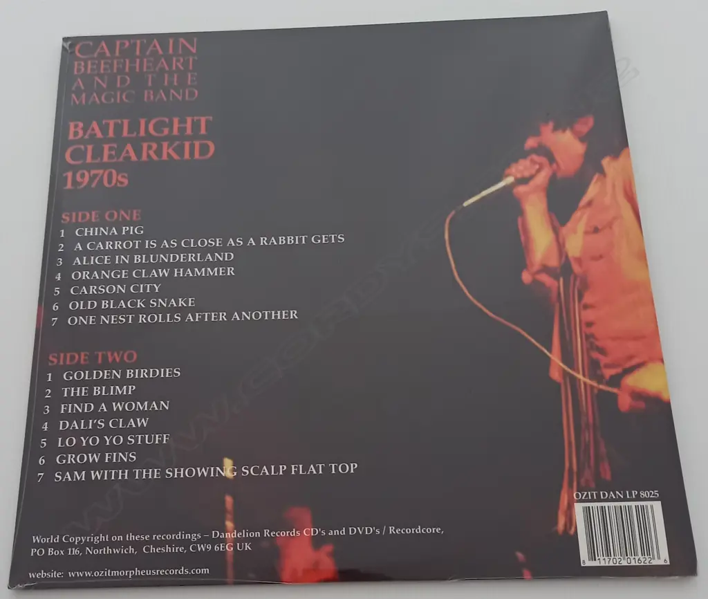 Captain Beefheart And The Magic Band, Batlight Clearkid 1970s, (Sealed Album) Image 1++